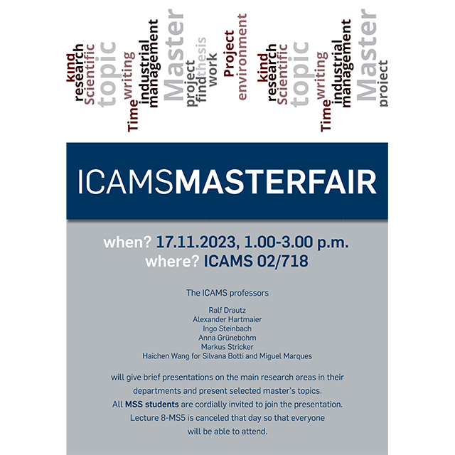 ICAMS Master Fair