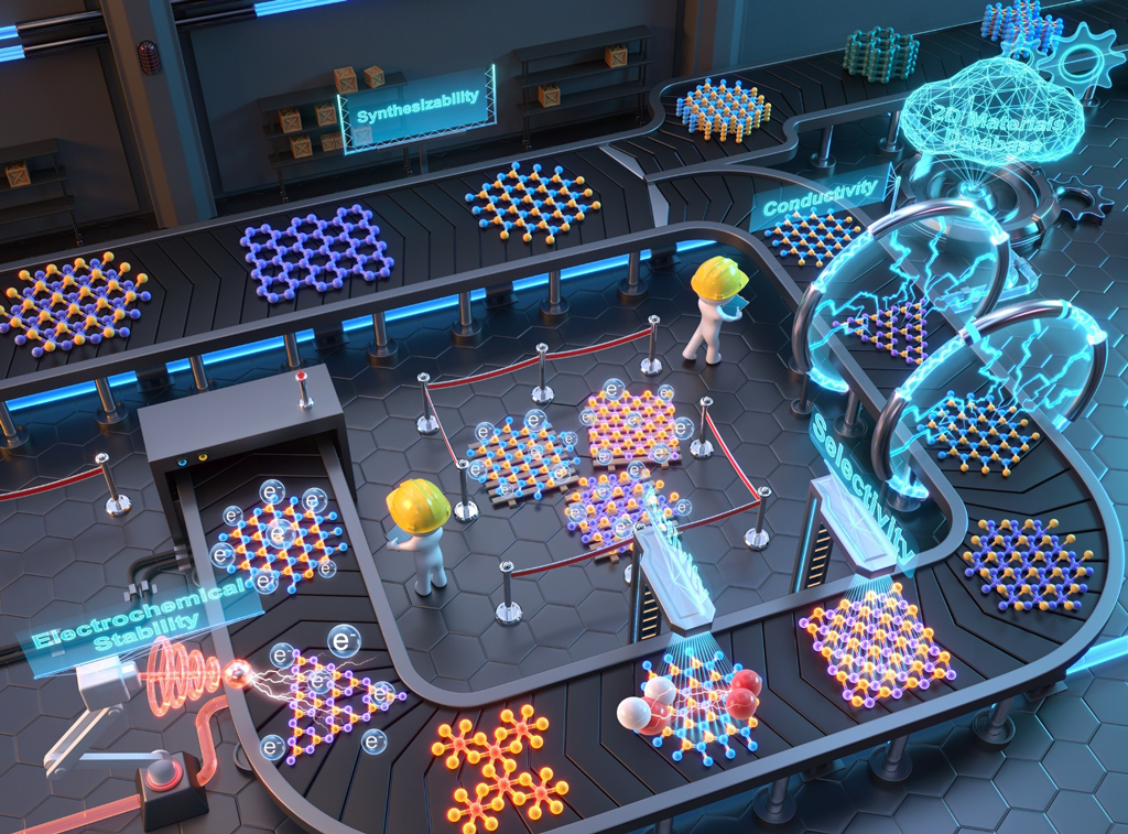 Schematic illustration of intelligent digital platform for catalysts discovery